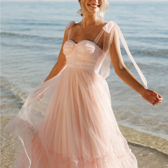 Petal & Pup Dresses & Skirts - NWT- Petal & Pup FLORET MIDI DRESS - PETAL PINK, XS